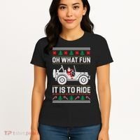 Oh What Fun 4x4 Offroad Suv Ugly Christmas Sweater Women's T-Shirt thumb 4