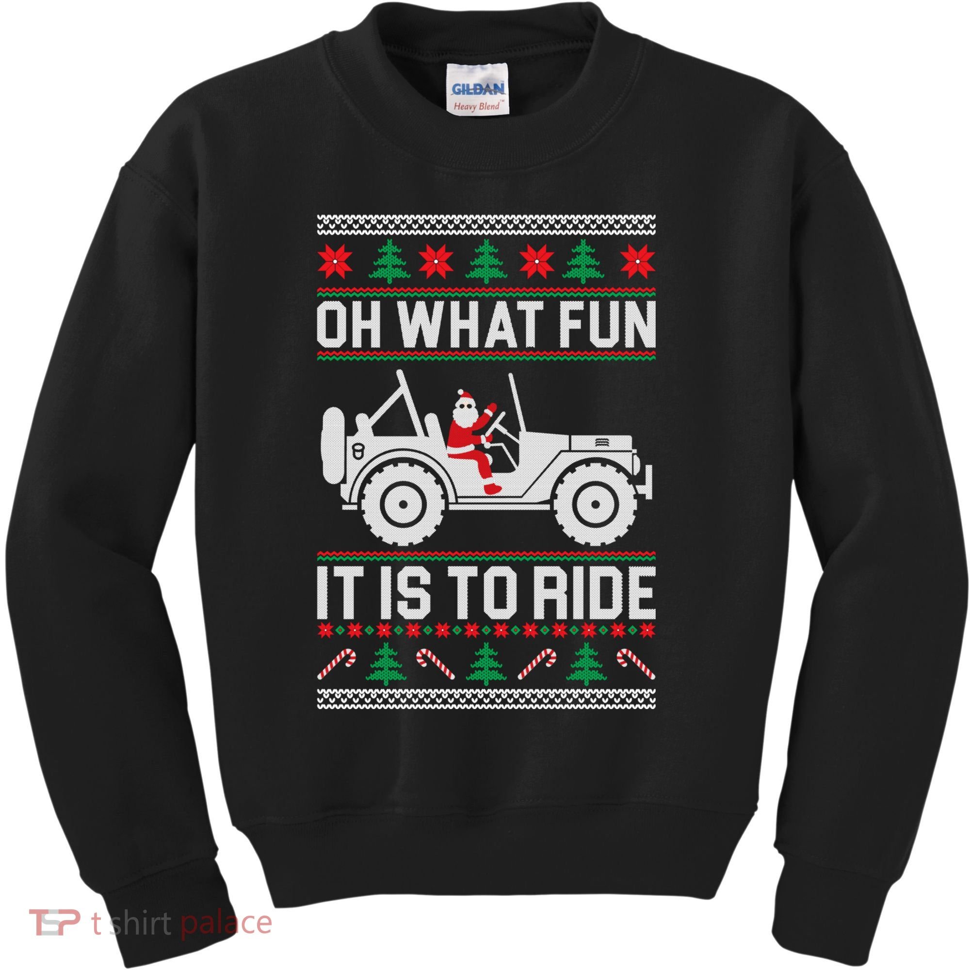 Oh What Fun 4x4 Offroad Suv Ugly Christmas Sweater Kids Sweatshirt