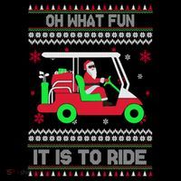 Oh What Fun It Is To Ride Golf Christmas Long Sleeve Shirt thumb 2
