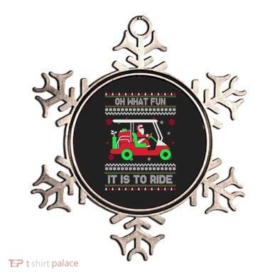 Oh What Fun It Is To Ride Golf Christmas Ornament
