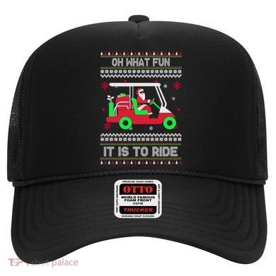 Oh What Fun It Is To Ride Golf Christmas Hat