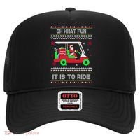 Oh What Fun It Is To Ride Golf Christmas Hat thumb 0