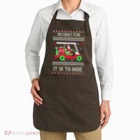 Oh What Fun It Is To Ride Golf Christmas Apron thumb 2