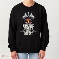 Open Wheel Formula Racing Car Practice Qualify Race Repeat Women's Sweatshirt thumb 0