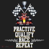 Open Wheel Formula Racing Car Practice Qualify Race Repeat Women's Sweatshirt thumb 2