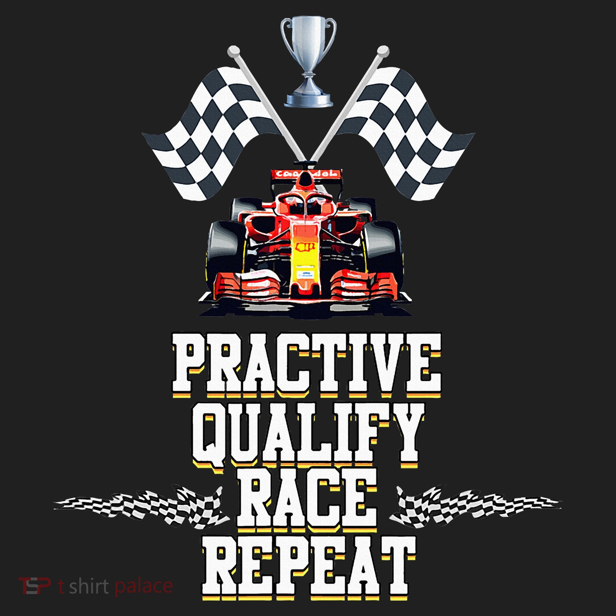Open Wheel Formula Racing Car Practice Qualify Race Repeat Women's Sweatshirt
