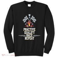 Open Wheel Formula Racing Car Practice Qualify Race Repeat Sweatshirt thumb 0