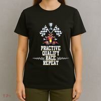 Open Wheel Formula Racing Car Practice Qualify Race Repeat T-Shirt thumb 4