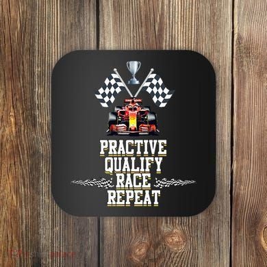 Open Wheel Formula Racing Car Practice Qualify Race Repeat Coaster