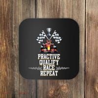 Open Wheel Formula Racing Car Practice Qualify Race Repeat Coaster thumb 0
