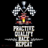 Open Wheel Formula Racing Car Practice Qualify Race Repeat Coaster thumb 2