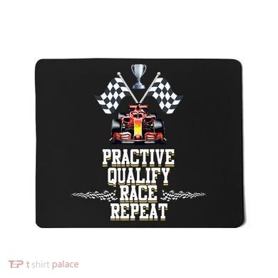 Open Wheel Formula Racing Car Practice Qualify Race Repeat Mousepad