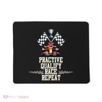 Open Wheel Formula Racing Car Practice Qualify Race Repeat Mousepad thumb 0