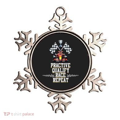 Open Wheel Formula Racing Car Practice Qualify Race Repeat Ornament