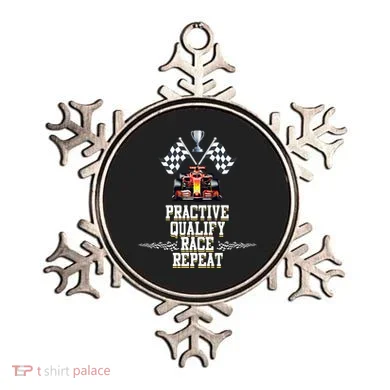 Open Wheel Formula Racing Car Practice Qualify Race Repeat Ornament