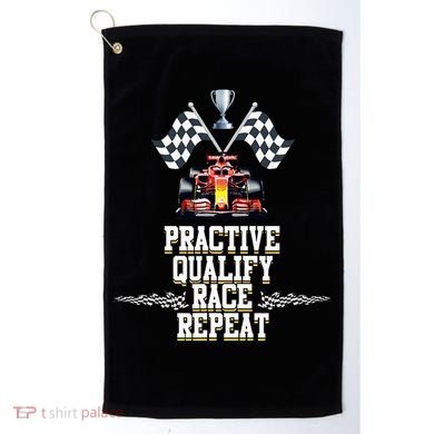 Open Wheel Formula Racing Car Practice Qualify Race Repeat Golf Towel