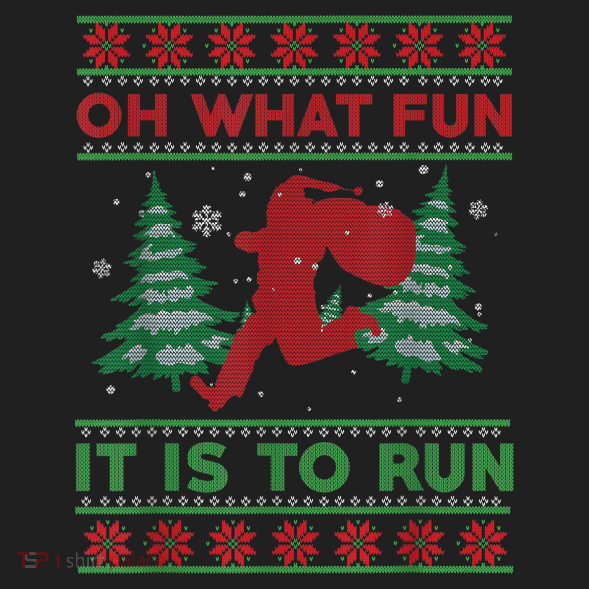 Oh What Fun It Is To Run Christmas Running Santa Run Beanie