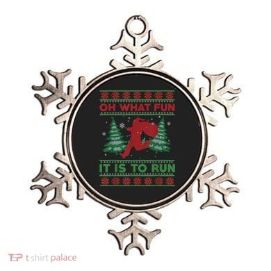Oh What Fun It Is To Run Christmas Running Santa Run Ornament