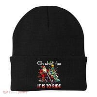 Oh What Fun It Is To Ride Santa Motorcycle  Beanie thumb 0