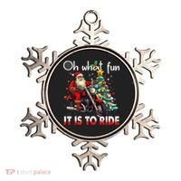 Oh What Fun It Is To Ride Santa Motorcycle  Ornament thumb 0