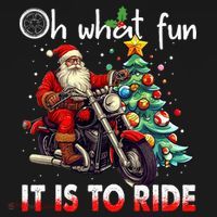 Oh What Fun It Is To Ride Santa Motorcycle  Ornament thumb 1