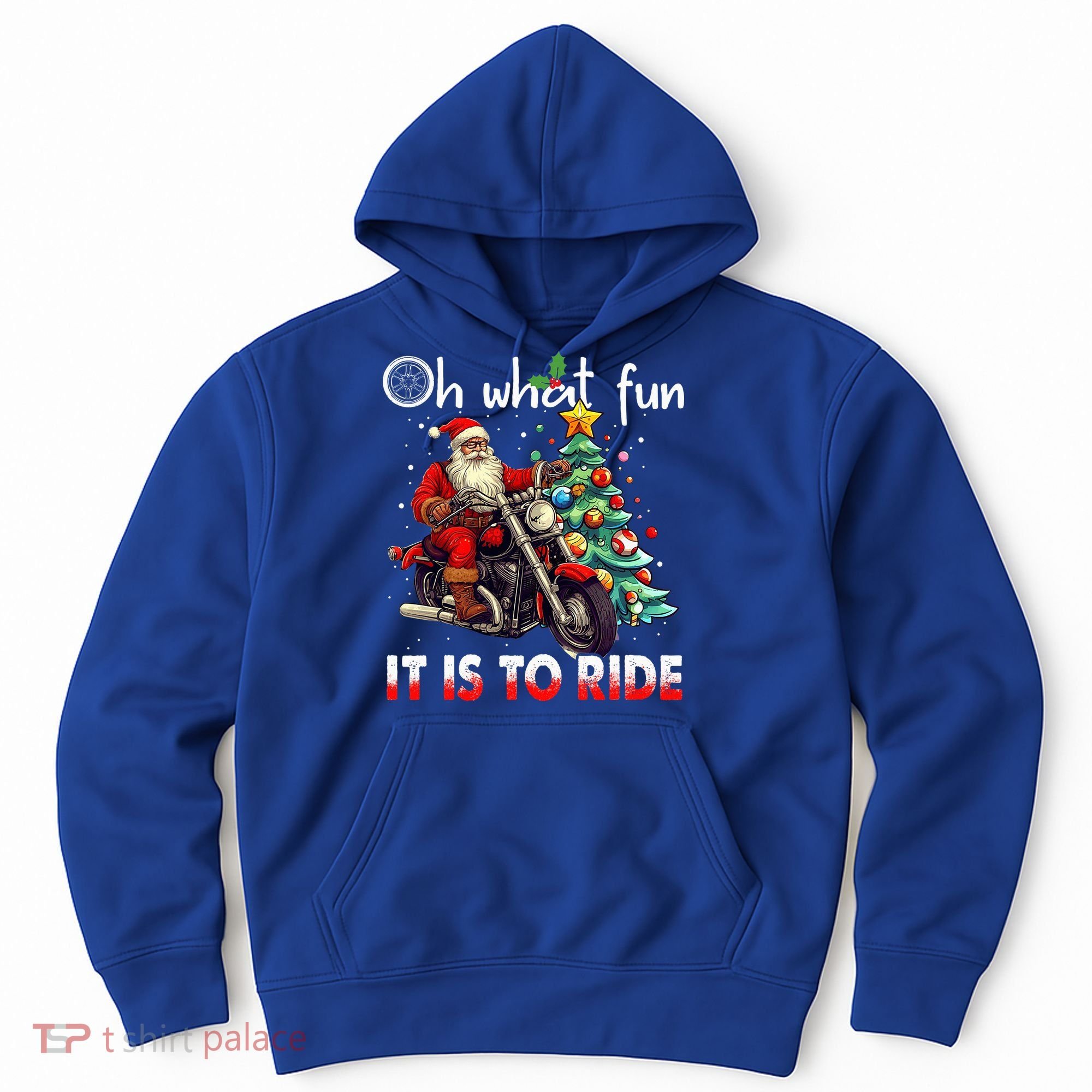 Oh What Fun It Is To Ride Santa Motorcycle  Hoodie