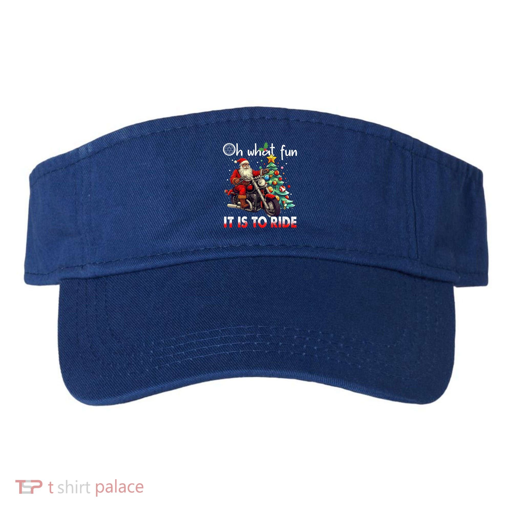 Oh What Fun It Is To Ride Santa Motorcycle  Visor
