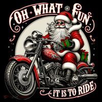 Oh What Fun It Is To Ride Motorcycle Biker Santa Xmas Gift Coffee Mug thumb 5