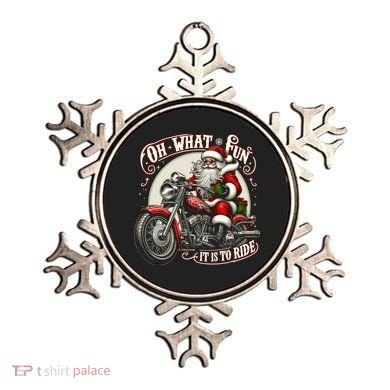 Oh What Fun It Is To Ride Motorcycle Biker Santa Xmas Gift Ornament