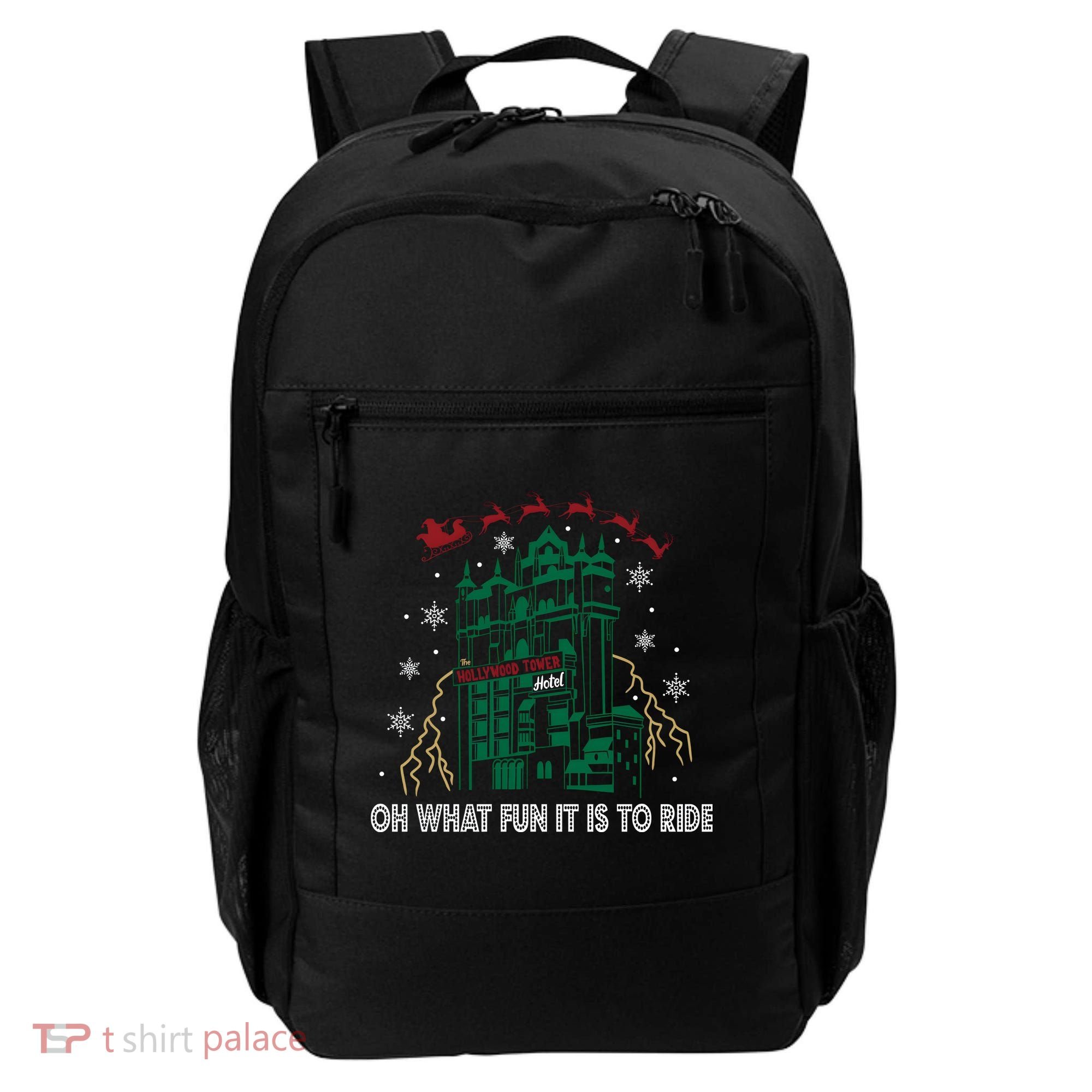 Oh What Fun It Is To Ride Tower Of Terror Christmas Backpack