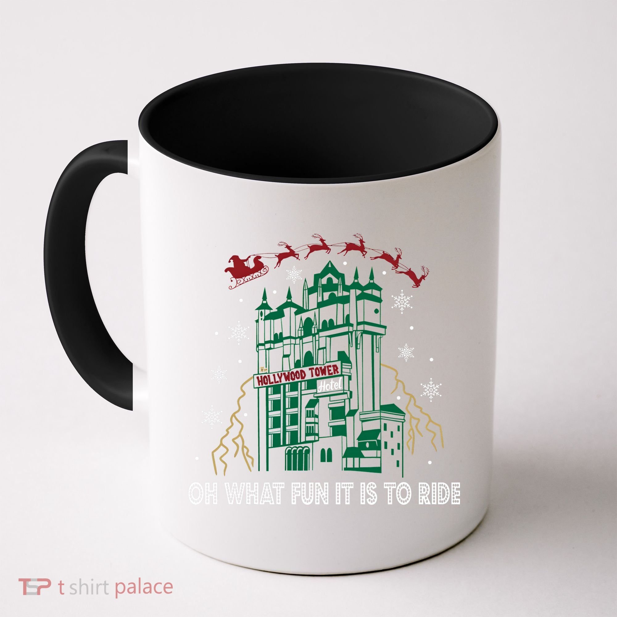 Oh What Fun It Is To Ride Tower Of Terror Christmas Coffee Mug
