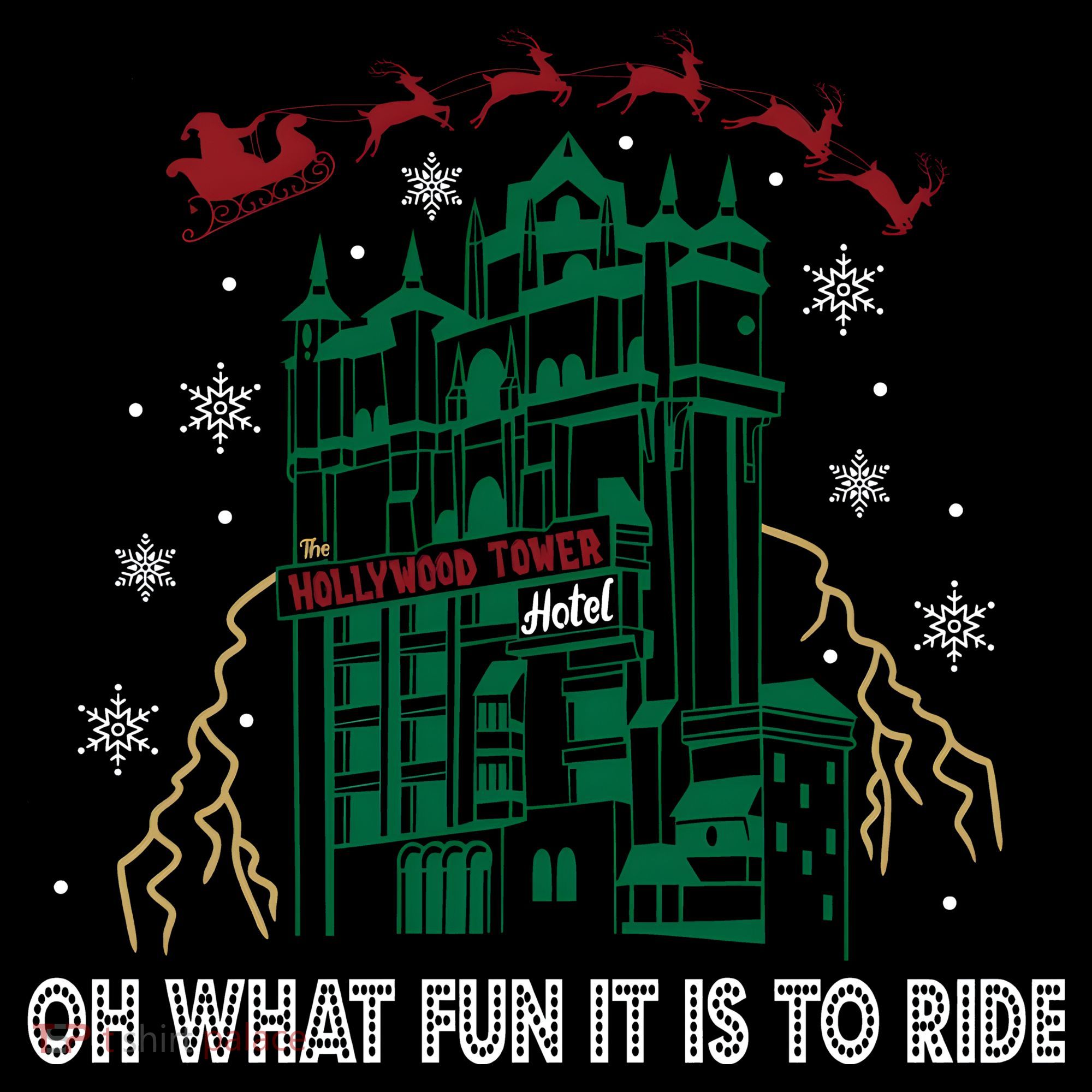 Oh What Fun It Is To Ride Tower Of Terror Christmas Coffee Mug