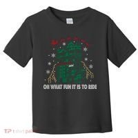Oh What Fun It Is To Ride Tower Of Terror Christmas Toddler T-Shirt thumb 0