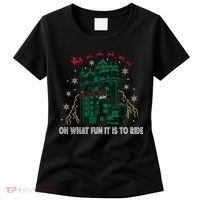 Oh What Fun It Is To Ride Tower Of Terror Christmas Women's T-Shirt thumb 0