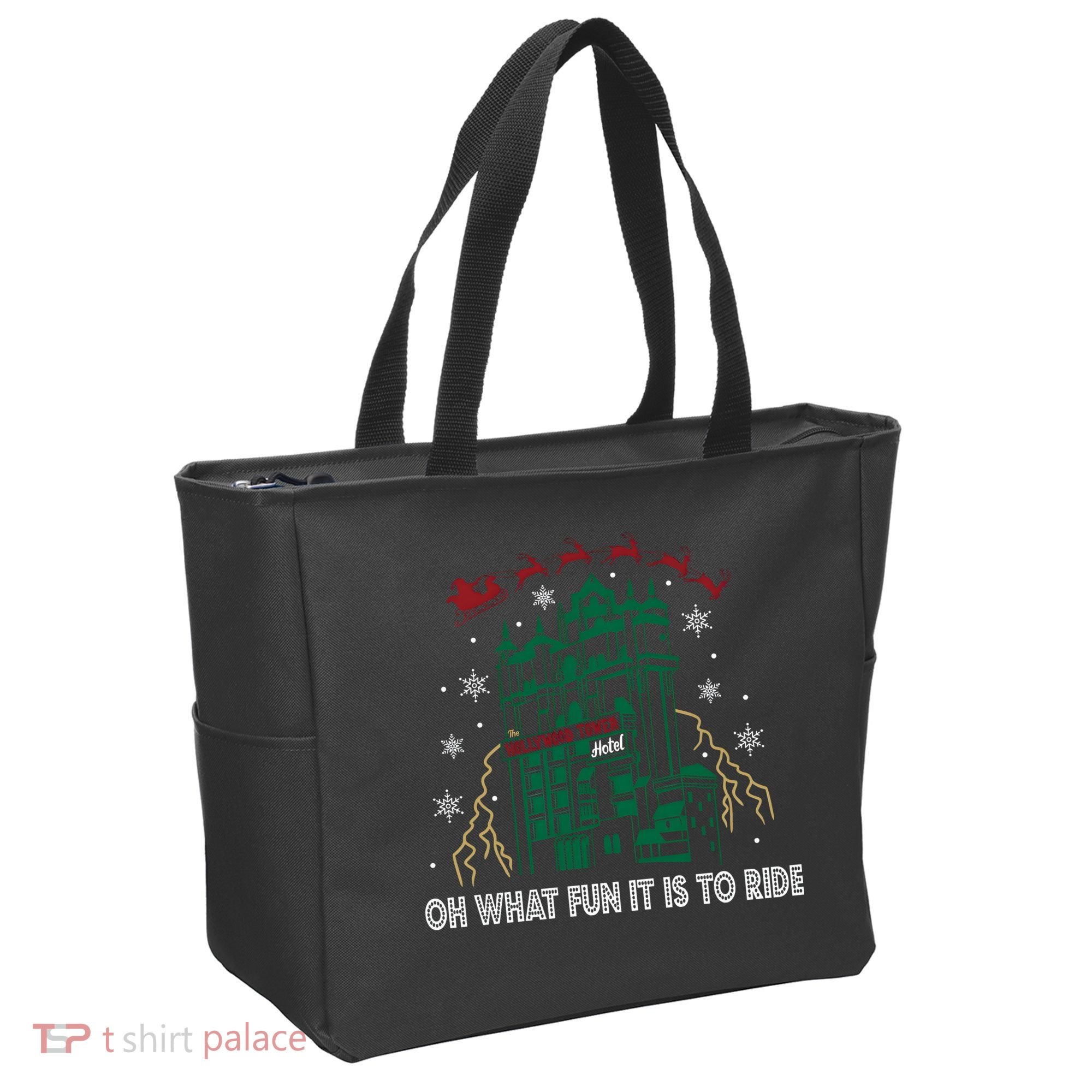 Oh What Fun It Is To Ride Tower Of Terror Christmas Tote Bag