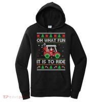 Oh What Fun It Is To Ride Golf Ugly Christmas Xmas Women's Hoodie thumb 0