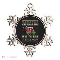 Oh What Fun It Is To Ride Golf Ugly Christmas Xmas Ornament thumb 0