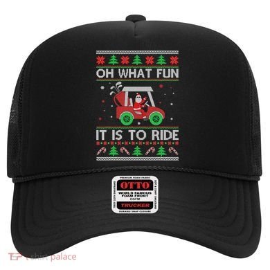 Oh What Fun It Is To Ride Golf Ugly Christmas Xmas Hat