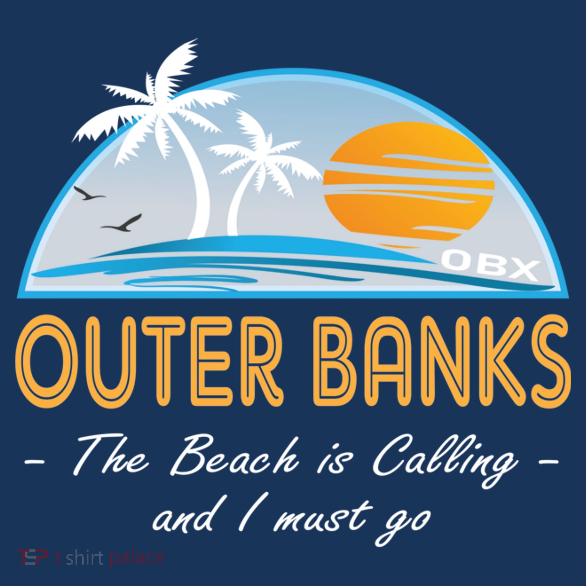 OBX With Funny Slogan for The Outer Banks USA-Made Doggie Bandana