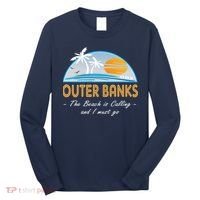 OBX With Funny Slogan for The Outer Banks Long Sleeve Shirt thumb 0