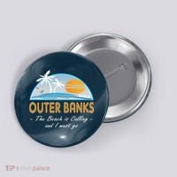 OBX With Funny Slogan for The Outer Banks Button thumb 0