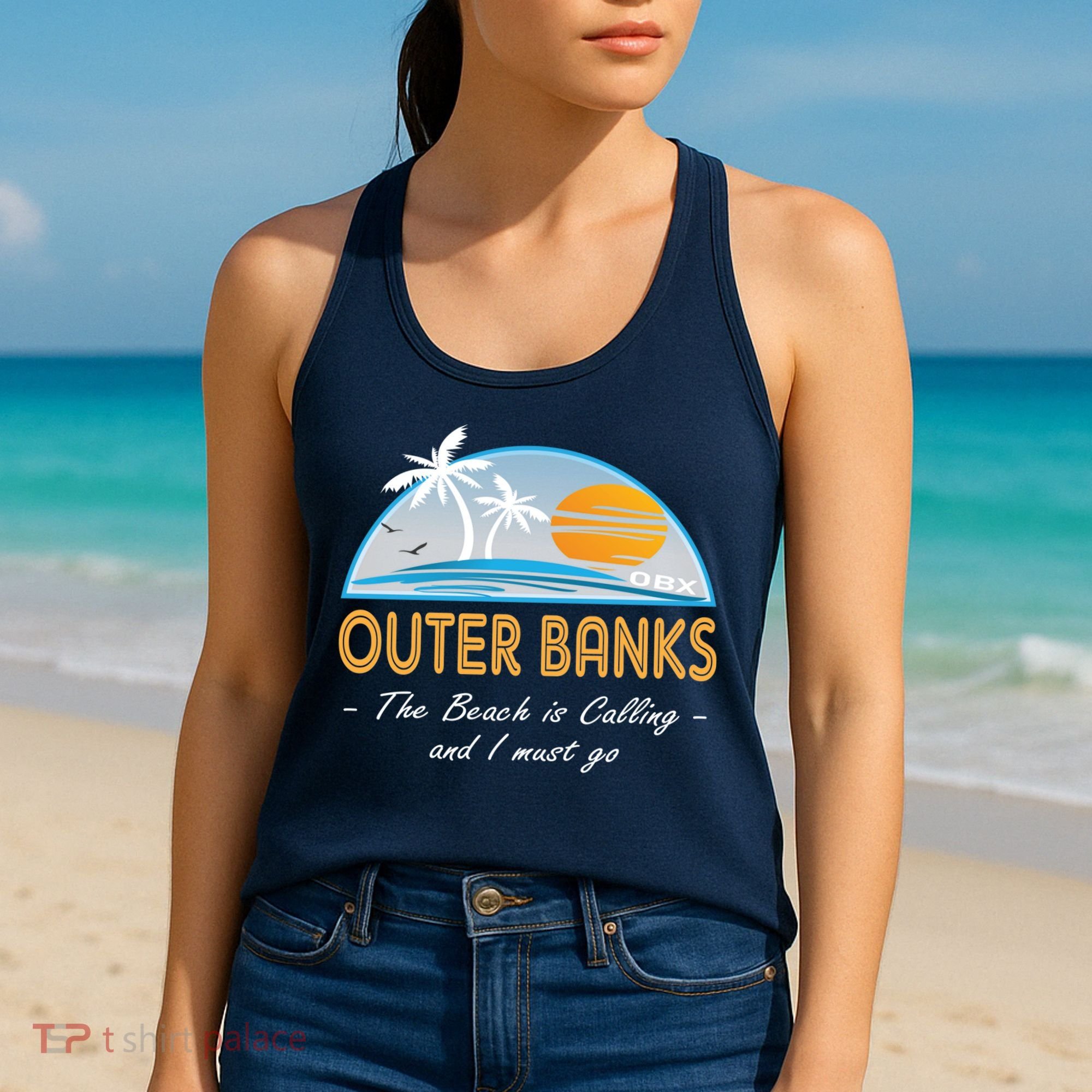 OBX With Funny Slogan for The Outer Banks Women's Tank Top