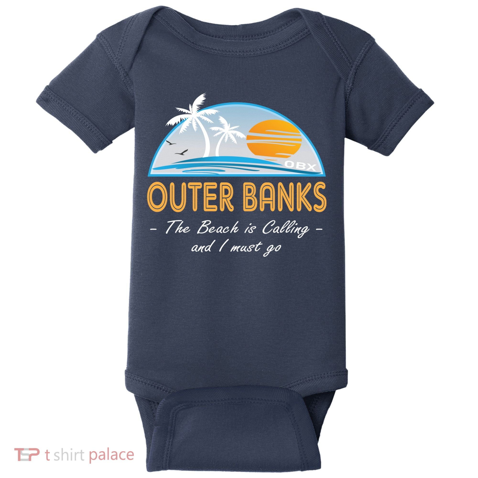 OBX With Funny Slogan for The Outer Banks Baby Bodysuit