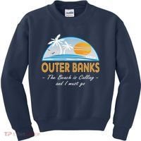 OBX With Funny Slogan for The Outer Banks Kids Sweatshirt thumb 0