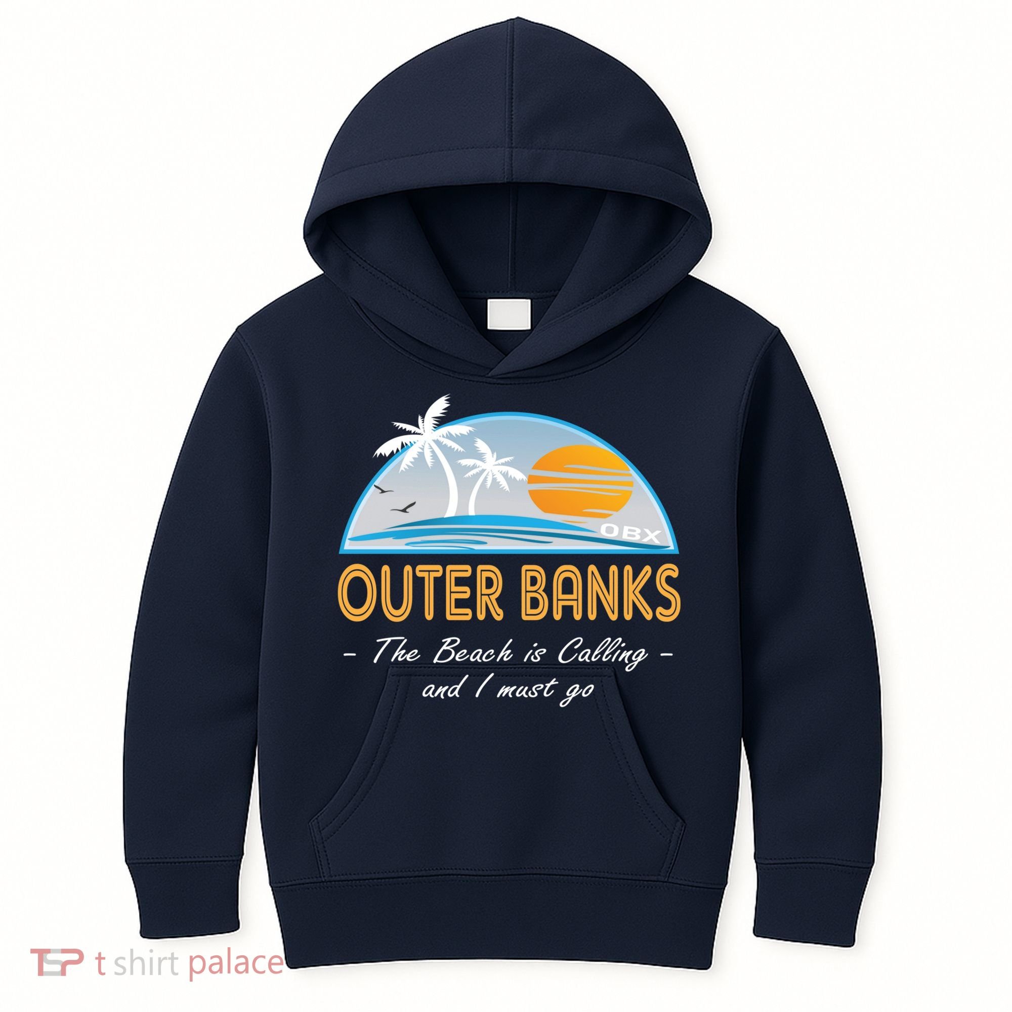 OBX With Funny Slogan for The Outer Banks Kids Hoodie