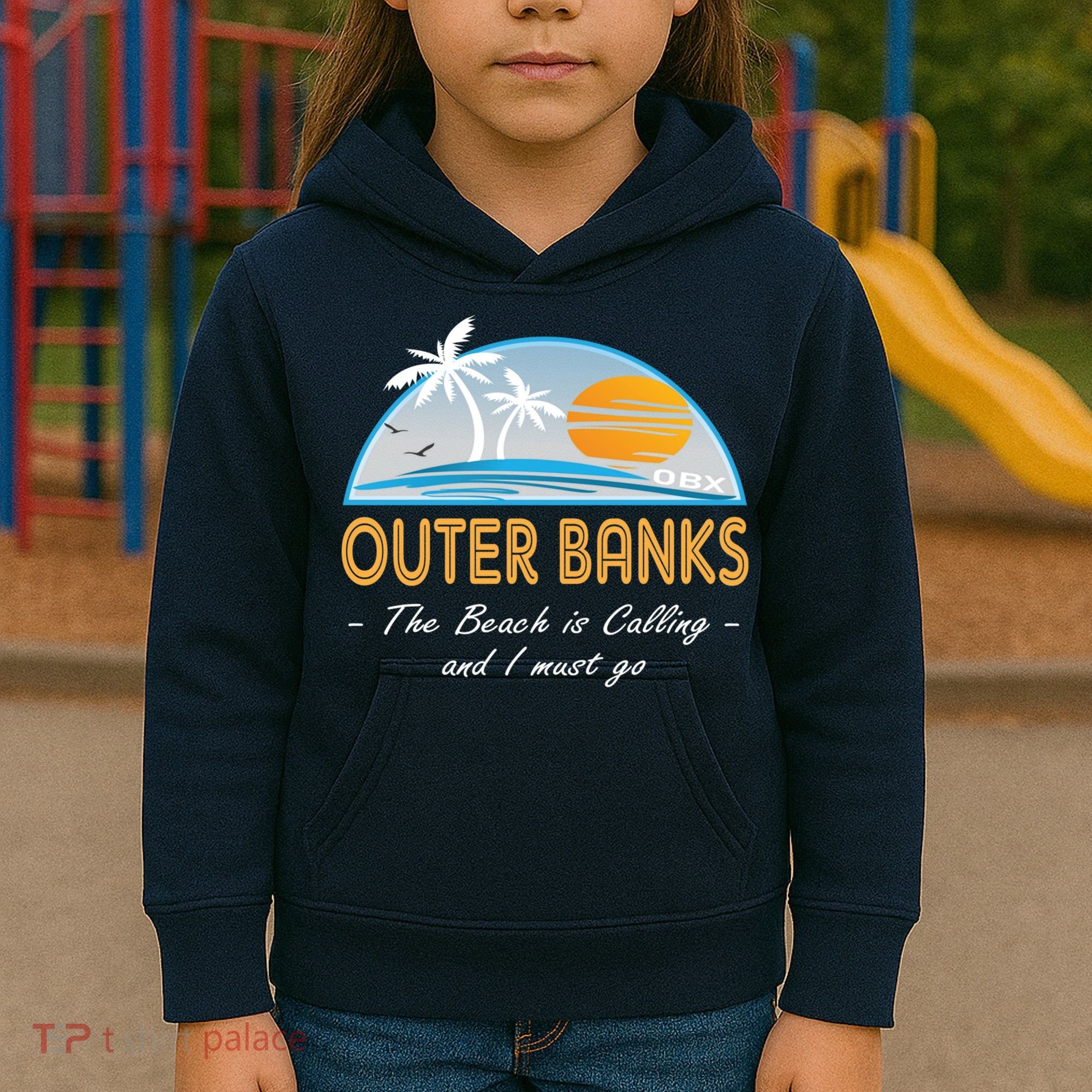 OBX With Funny Slogan for The Outer Banks Kids Hoodie