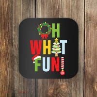 Oh What Fun Christmas With Wreath And Tree Coaster thumb 0