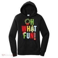 Oh What Fun Christmas With Wreath And Tree Women's Hoodie thumb 0