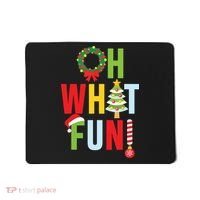 Oh What Fun Christmas With Wreath And Tree Mousepad thumb 0