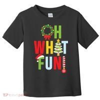 Oh What Fun Christmas With Wreath And Tree Toddler T-Shirt thumb 0